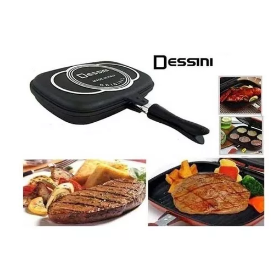 Sarten Doble Parrilla 36 Cm