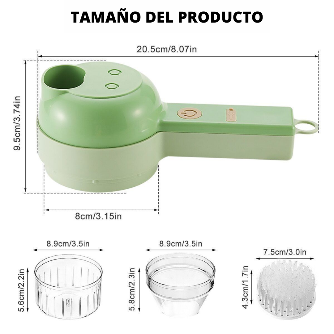 Picador eléctrico multifuncional 4 en 1