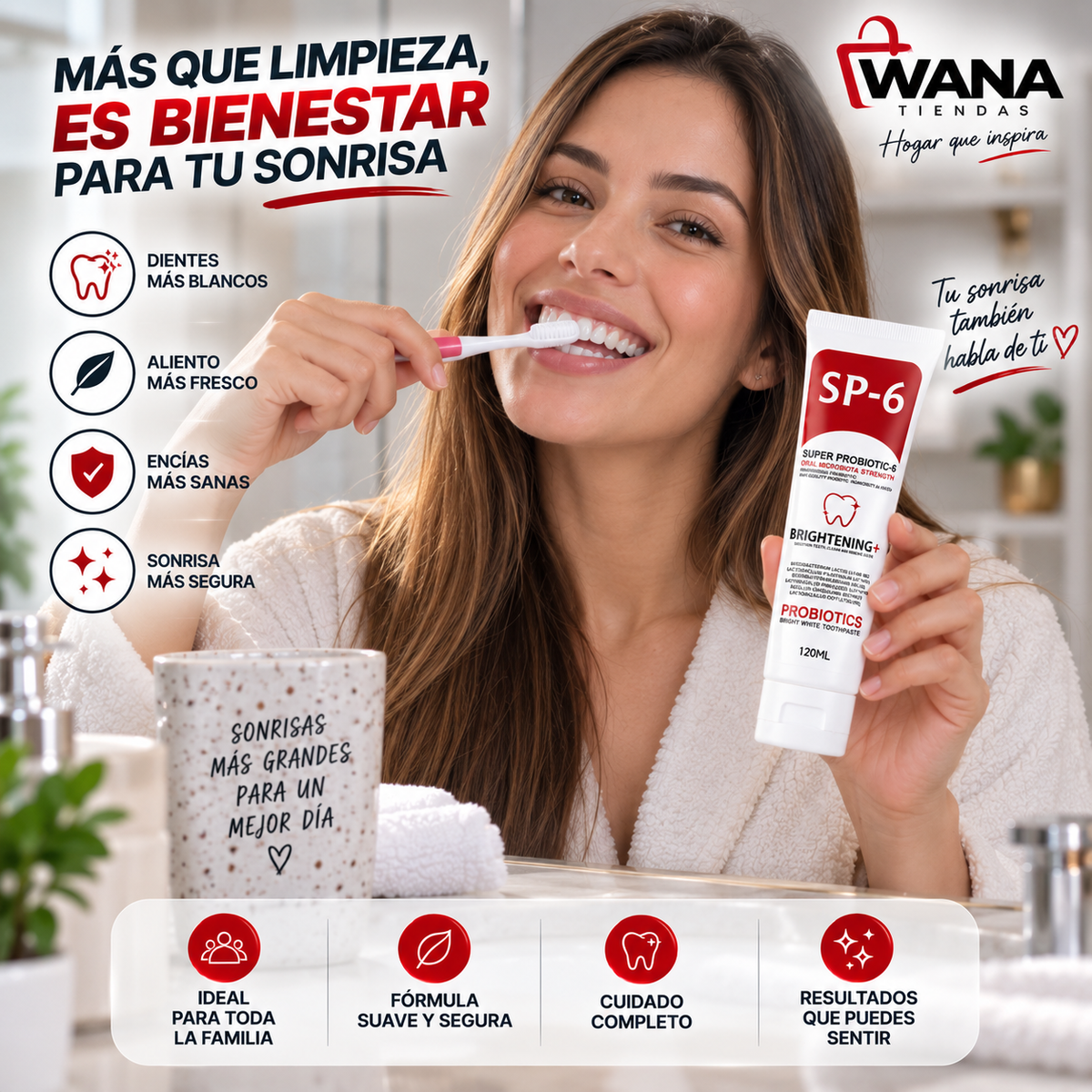 Crema dental SP-6 120 ml