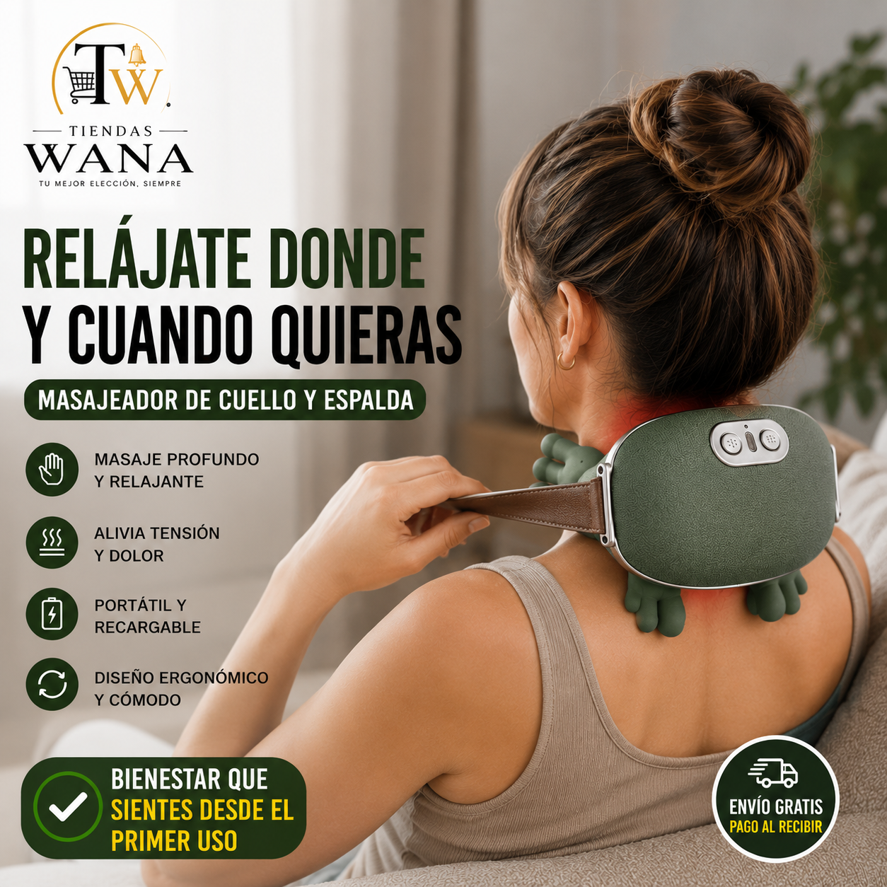 Masajeador de cuello y espalda