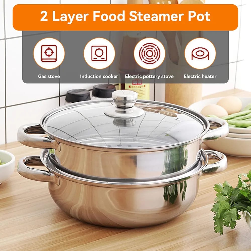 Olla Sarten Vaporera 2 en 1