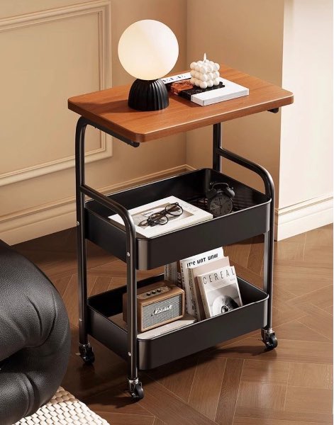 Mesa carro organizador de 3 niveles