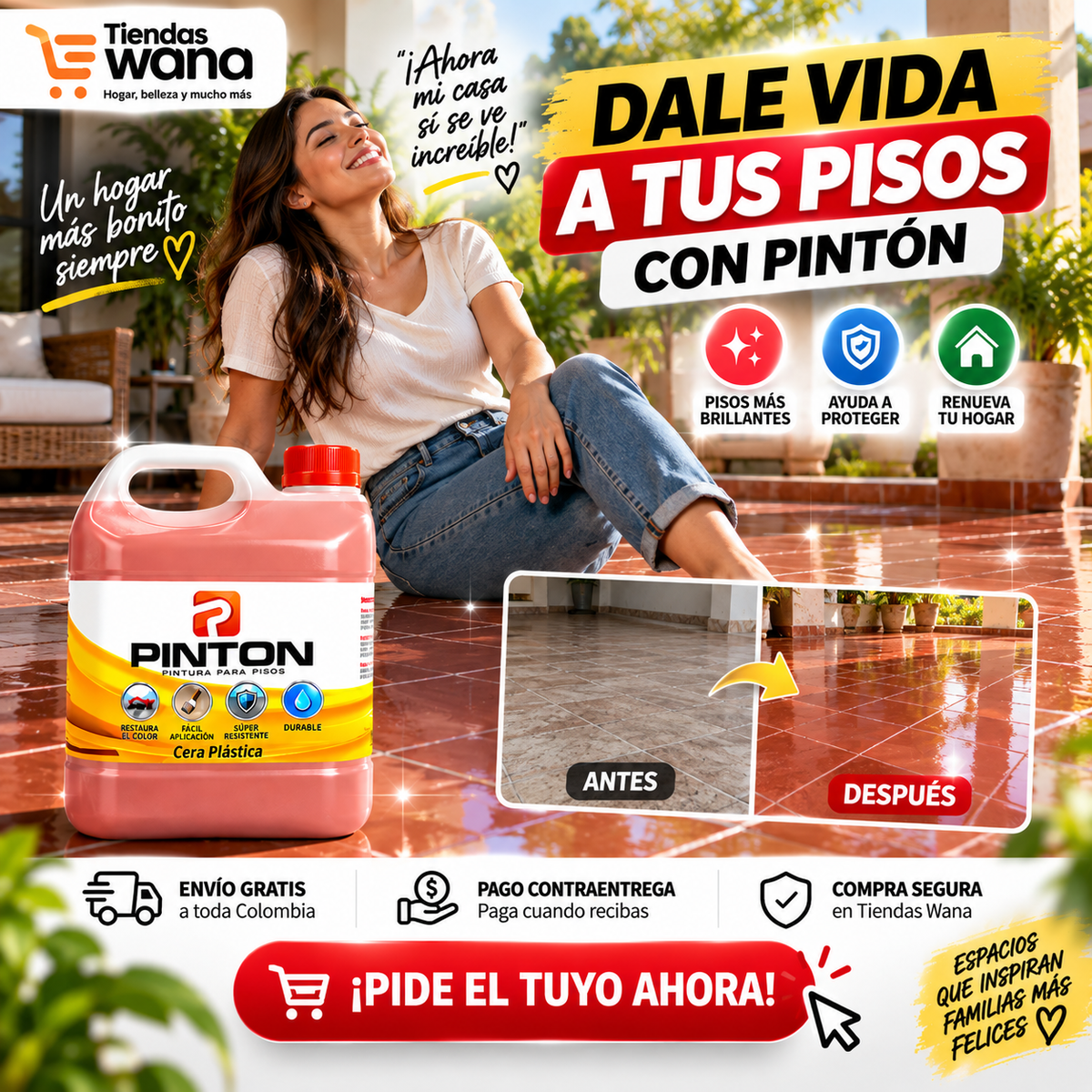 Pintón Cera Plástica Efecto Pintura – Galón 3.750 ml