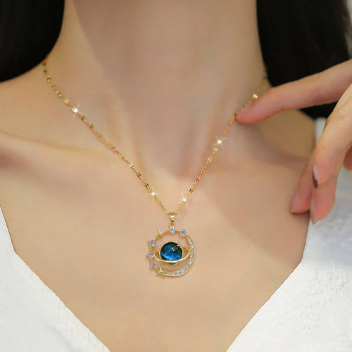 Collar Saturno Caja Girasol