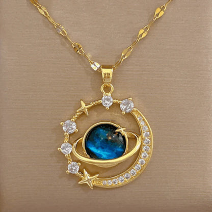 Collar Saturno Caja Girasol