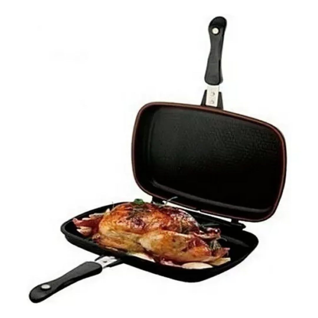 Sarten Doble Parrilla 36 Cm