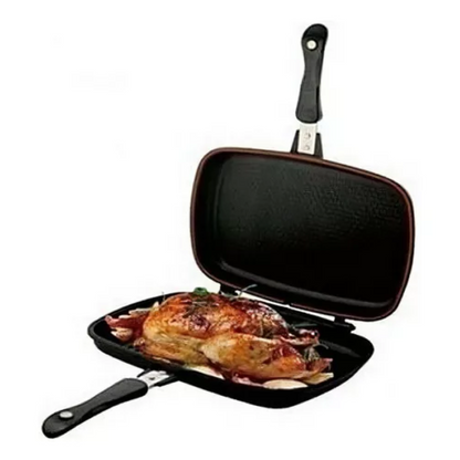 Sarten Doble Parrilla 36 Cm