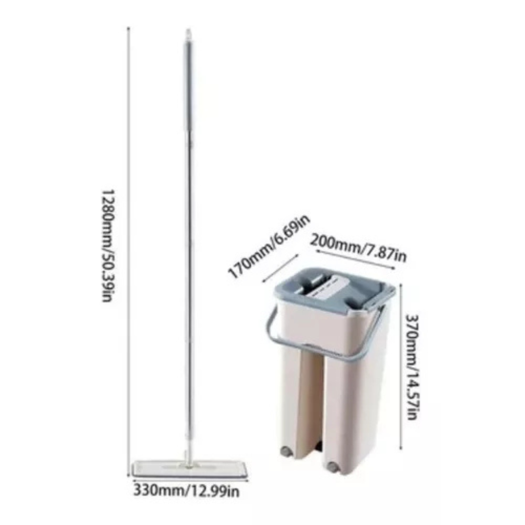 TRAPEADOR CON BALDE ESCURRIDOR 360°