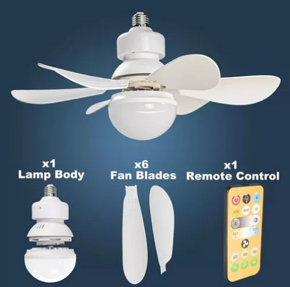 Lampara Ventilador con aspas