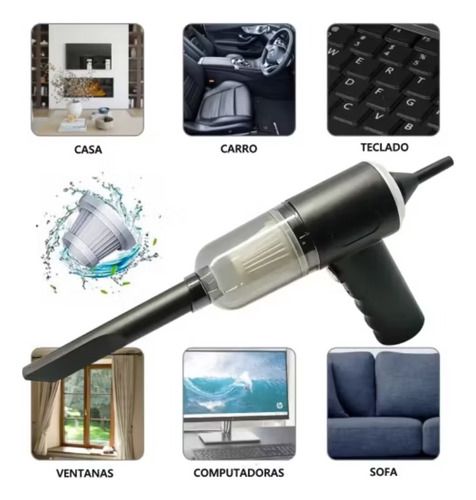 Aspiradora Portátil Recargable Multifuncional