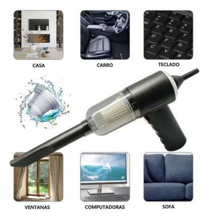 Aspiradora Portátil Recargable Multifuncional