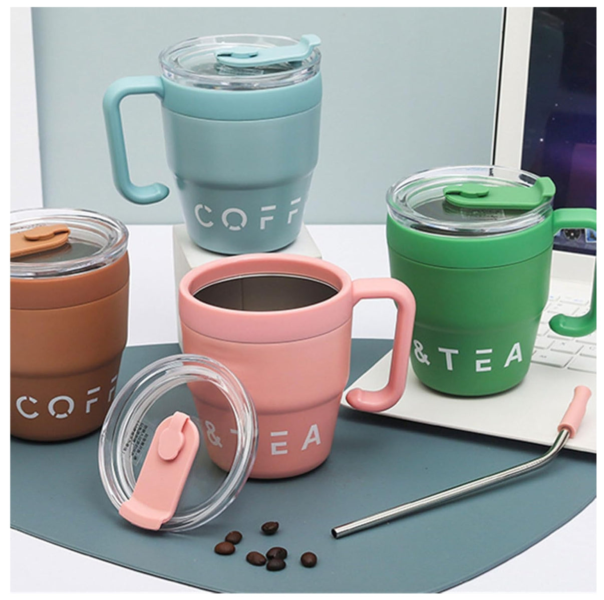 Taza Mug Térmica 480 ml Antiderrames