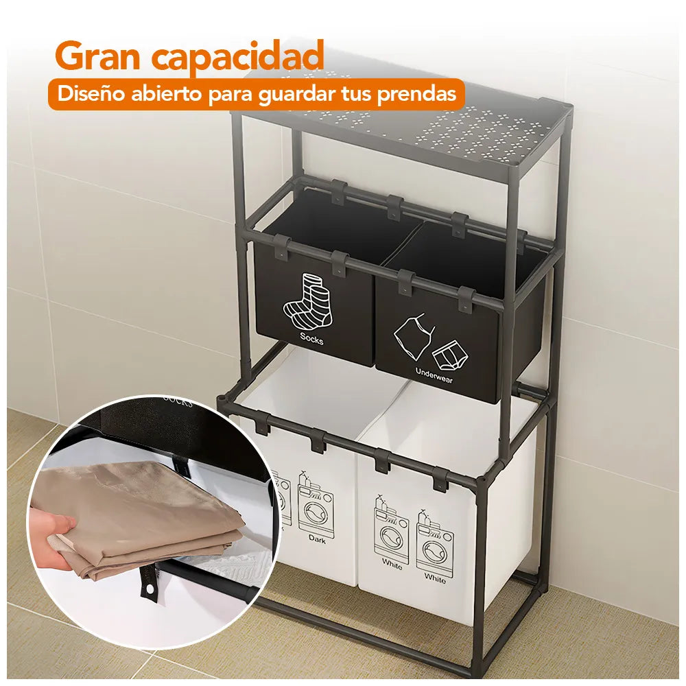 Cesta De Ropa Sucia 3 niveles