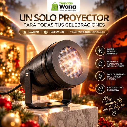Proyector de luces navidad