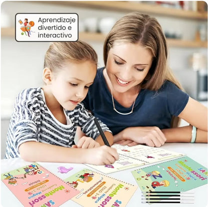 🥳KIT DE LIBROS DE CALIGRAFÍA MONTESSORI🌈