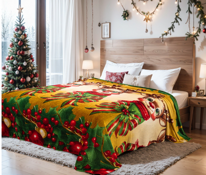COMBO NAVIDEÑO CORTINAS + COBIJA 🎄✨ tu habitación lista para diciembre