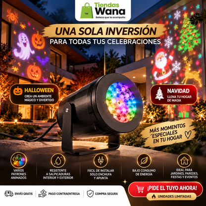 Proyector de luces navidad