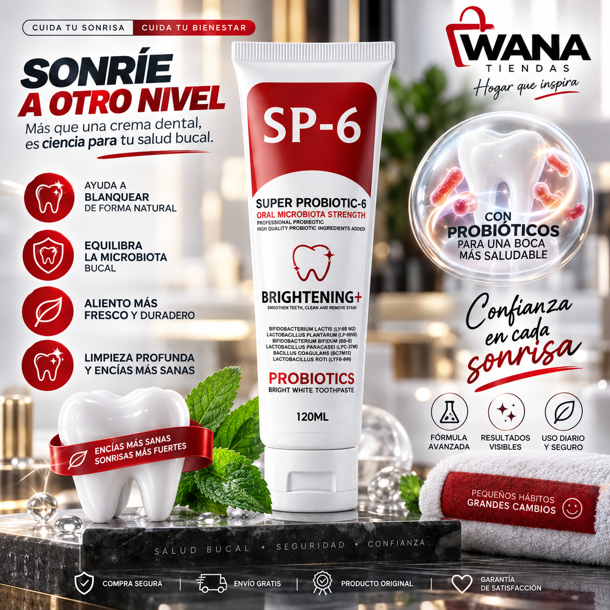 Crema dental SP-6 120 ml