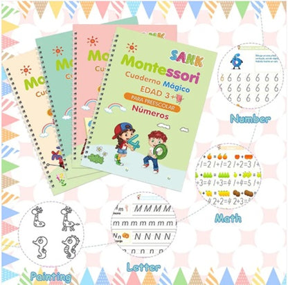 🥳KIT DE LIBROS DE CALIGRAFÍA MONTESSORI🌈