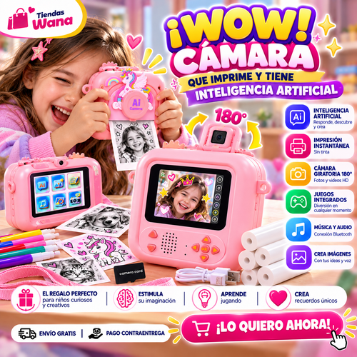 Camara infantil imprime con ia