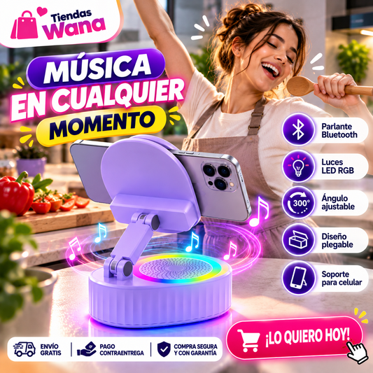 Soporte Parlante Bluetooth Plegable Cel