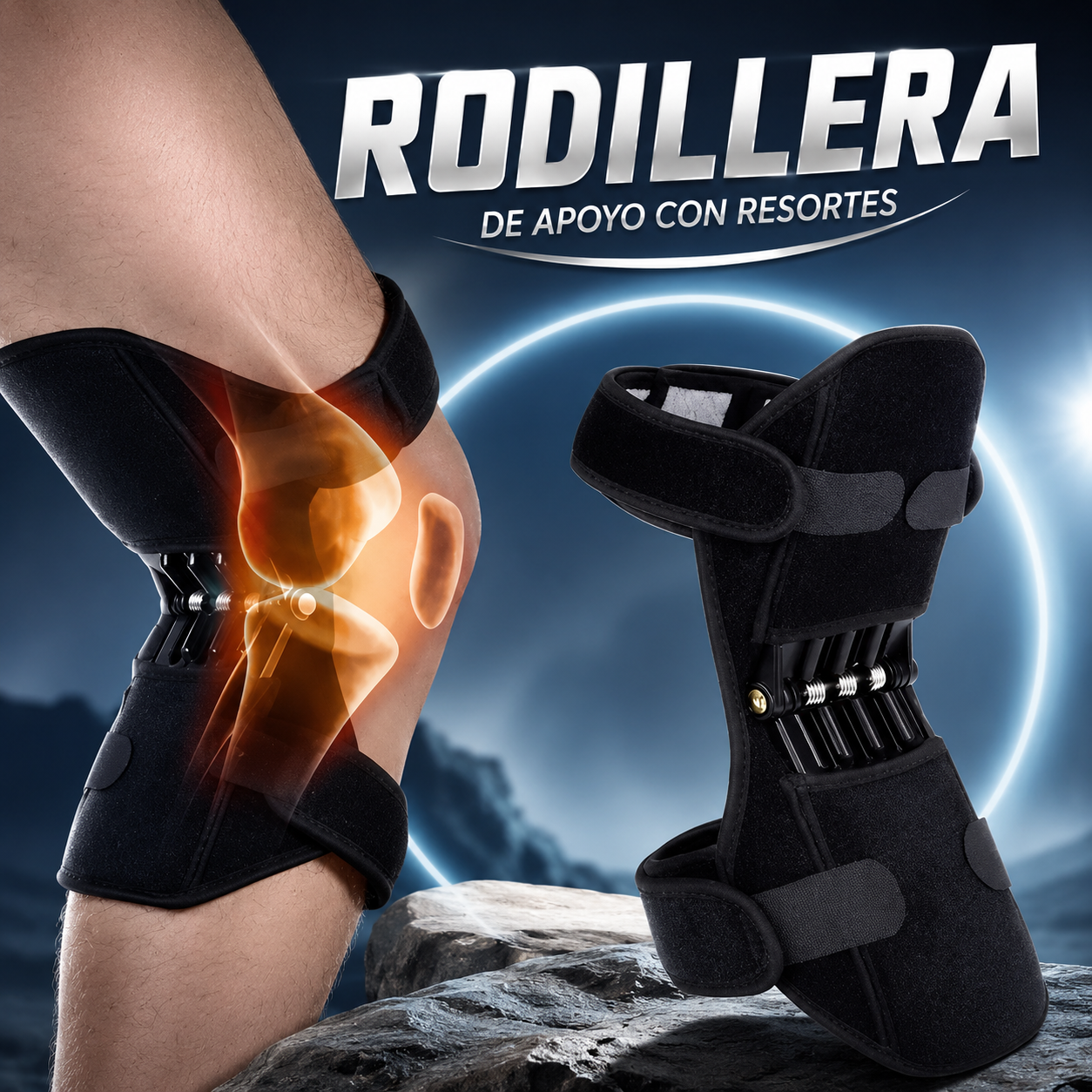Rodillera de apoyo resorte