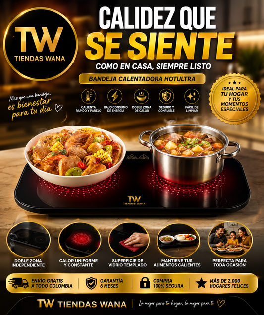 Estufa digital de 2 puestos