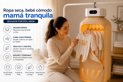 Secadora De Ropa Eléctrica Portátil
