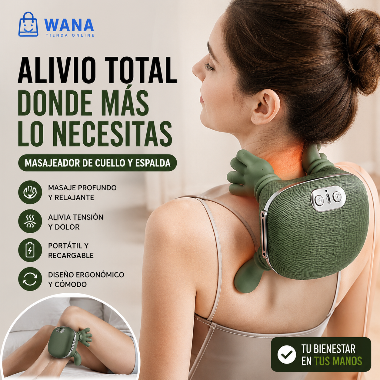 Masajeador de cuello y espalda
