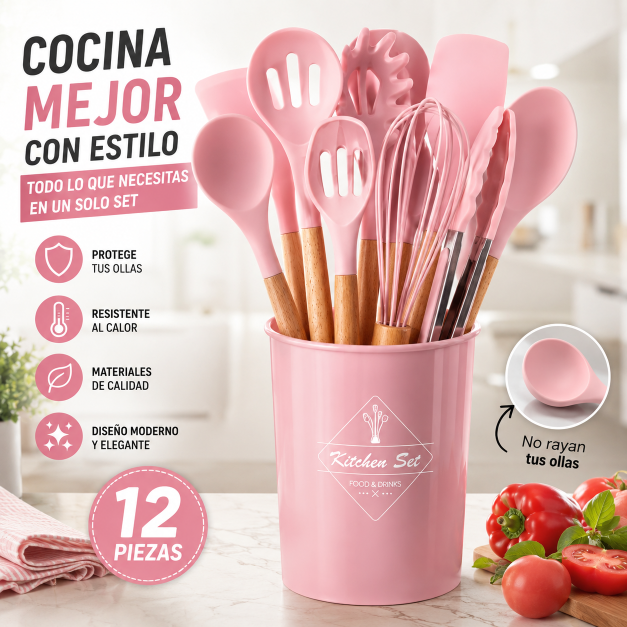 Utensilios De Cocina 12 Piezas