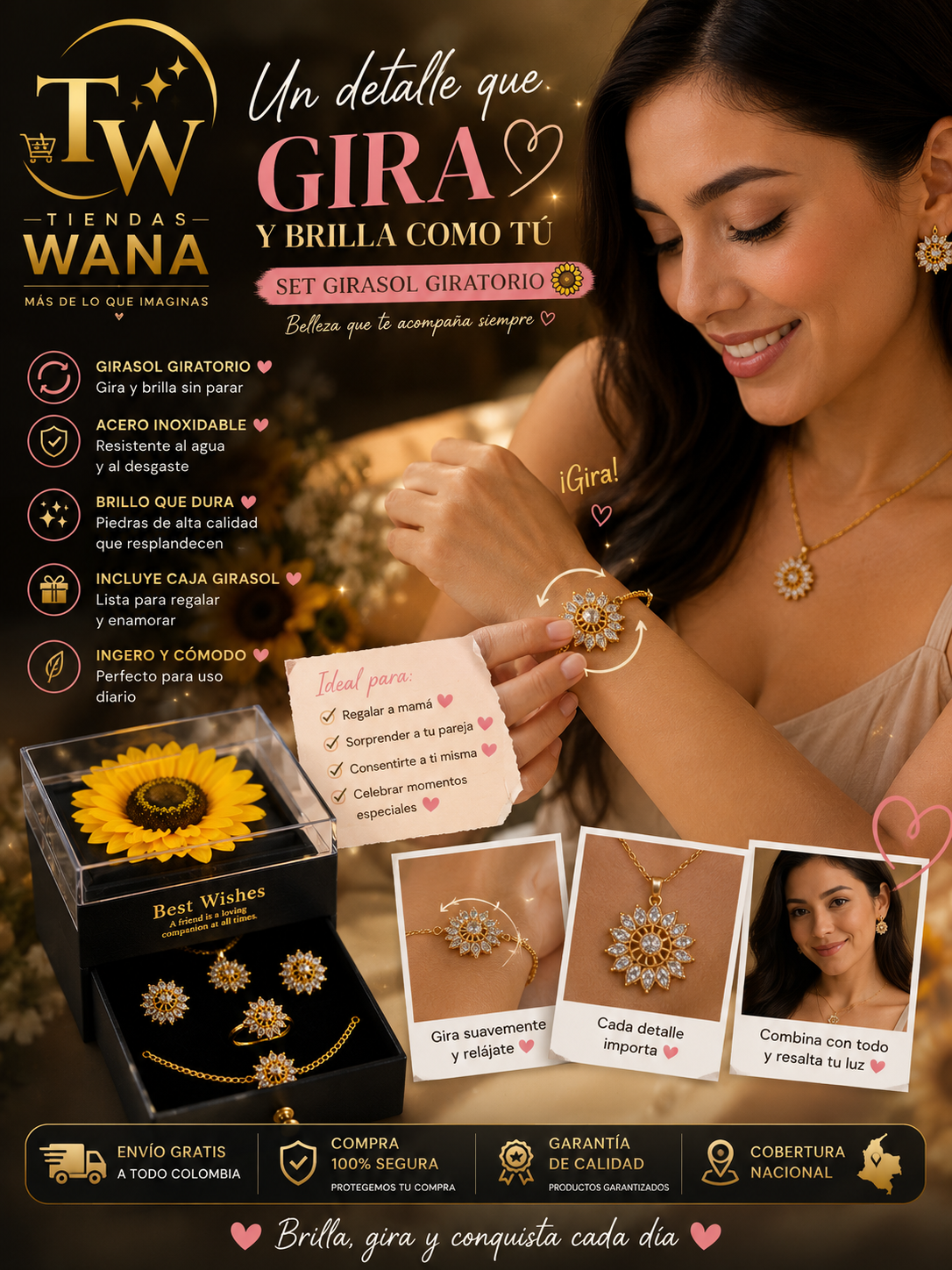 Set Girasol Giratorio (Accesorios)