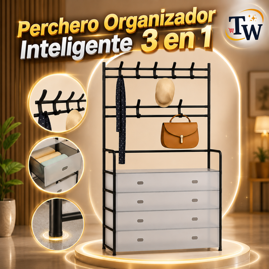 Zapatero Perchero Acrílico