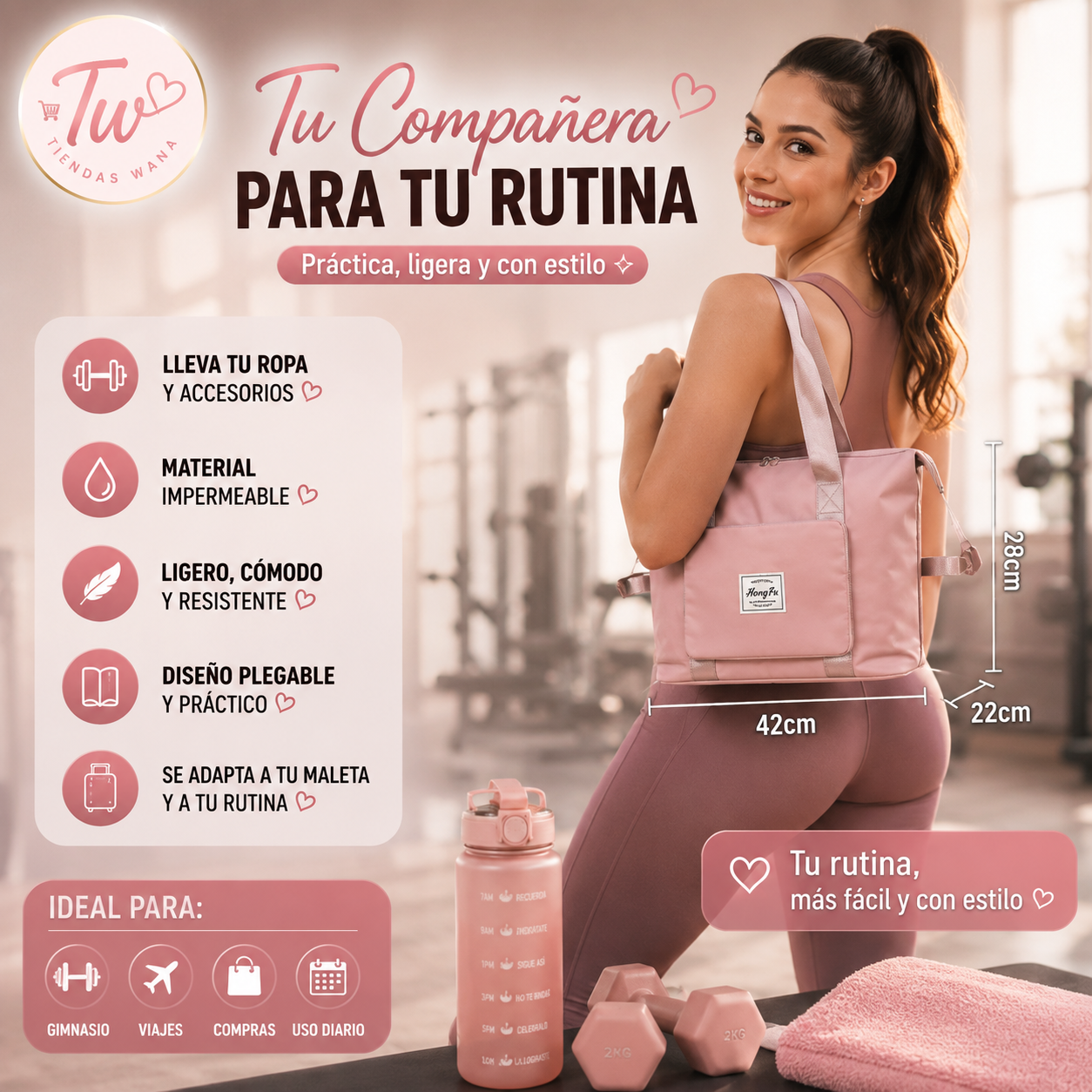 BOLSO PLEGABLE IMPERMEABLE DE VIAJE