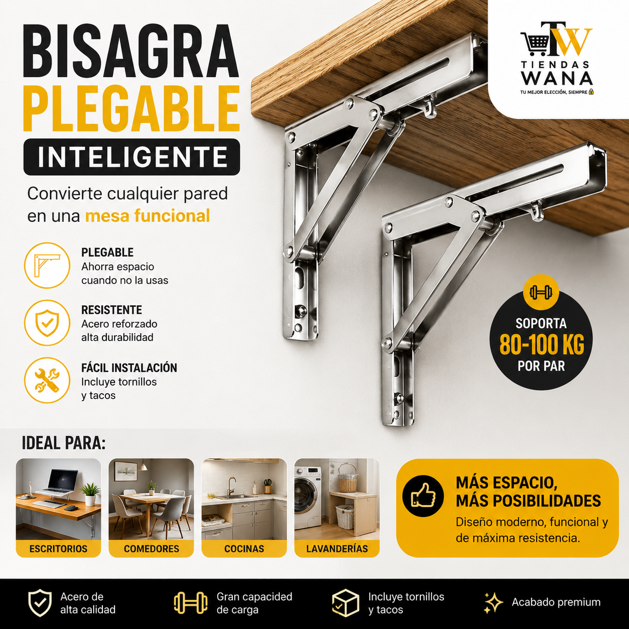 Bisagra Plegable Inteligente X2