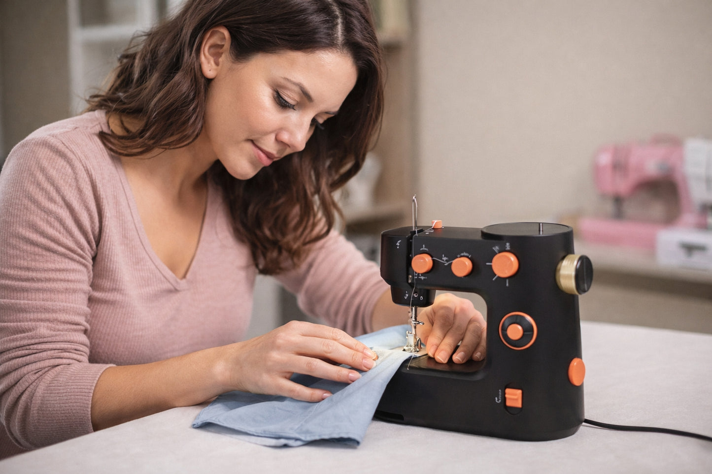 Mini Maquina De Coser Tipo Industrial