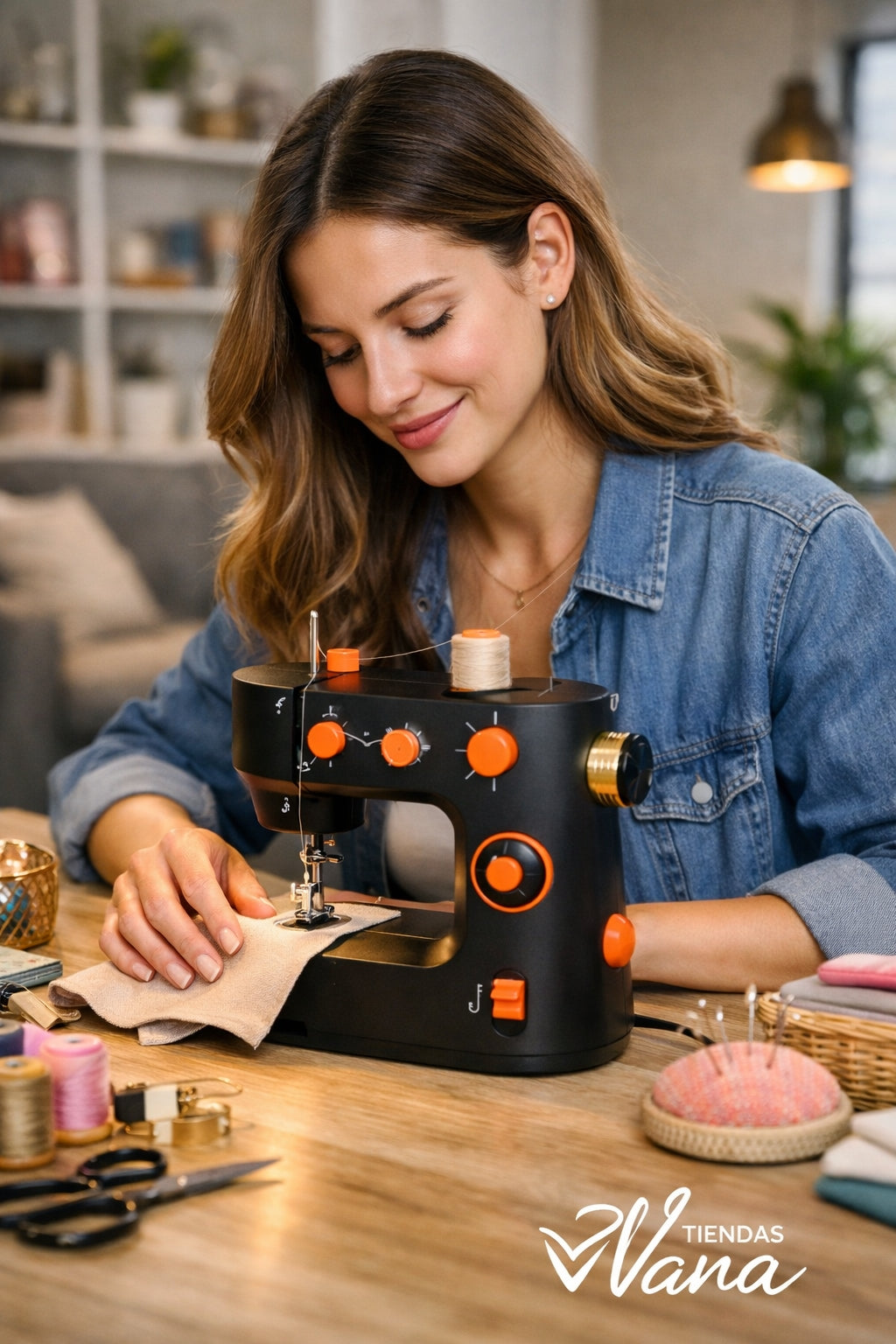 Mini Maquina De Coser Tipo Industrial