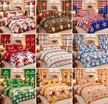 COMBO NAVIDEÑO CORTINAS + COBIJA 🎄✨ tu habitación lista para diciembre