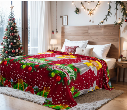 COMBO NAVIDEÑO CORTINAS + COBIJA 🎄✨ tu habitación lista para diciembre