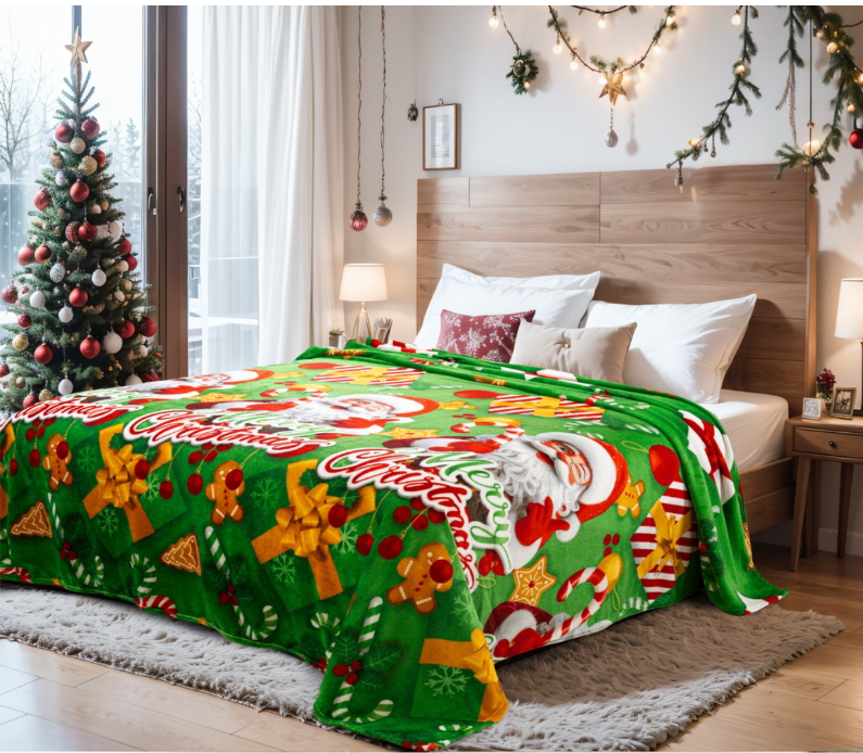 COMBO NAVIDEÑO CORTINAS + COBIJA 🎄✨ tu habitación lista para diciembre